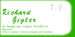 richard gigler business card